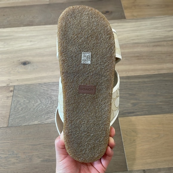 Coach Adora Sandals in Signature Jacquard Size 10B NEW - Picture 12 of 15